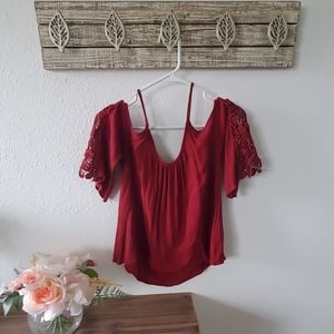 Beautiful crimson blouse